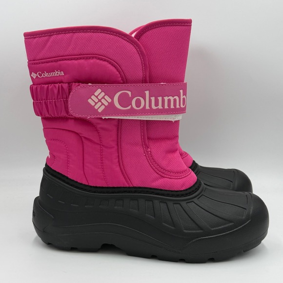 Columbia Other - NEW Columbia Powderbug Snowlite Strap Winter Boots Pink BY6077-695 Youth Size 7